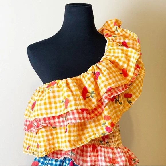 farm rio one shoulder cherry mini dress FARM Rio | Dresses | Farm Rio One Shoulder Cherry Mini Dress Nwt  Anthropologie